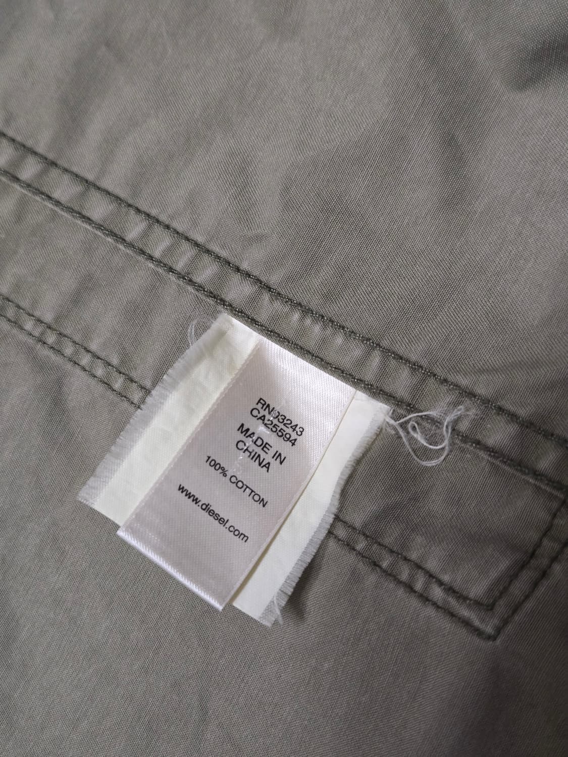 [L] 디젤(DIESEL) 야상 자켓 (카키) 상품이미지6