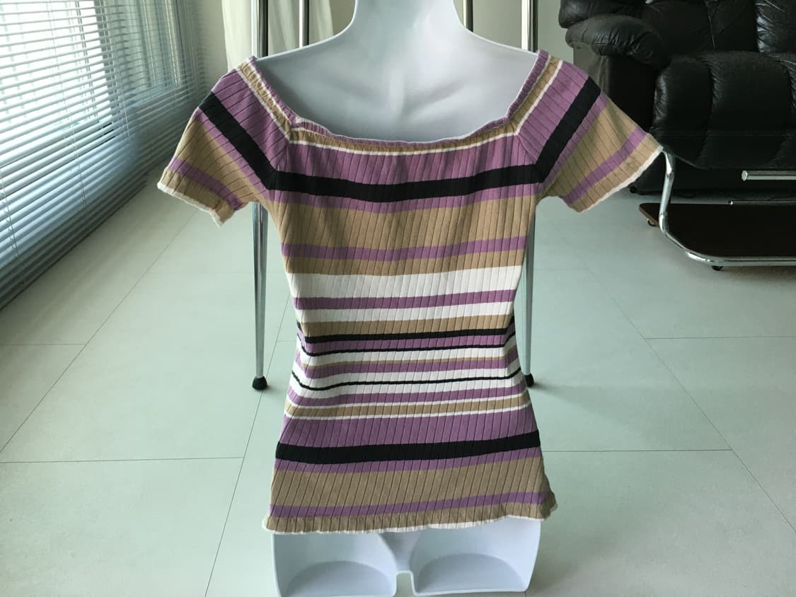 stripe rib knit top 상품이미지7