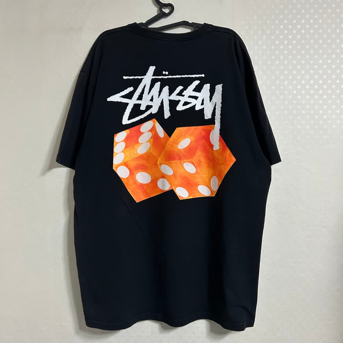 스투시 다이스 반팔 아웃 티셔츠 블랙 XL  상품이미지7