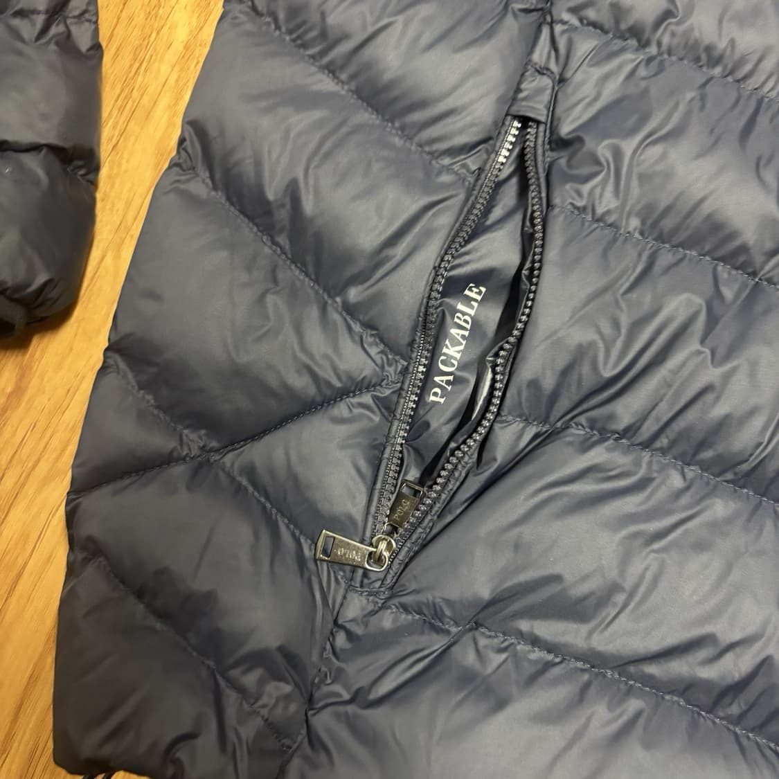 폴로 랄프 로렌 후드 경량패딩 자켓 네이비 상품이미지3