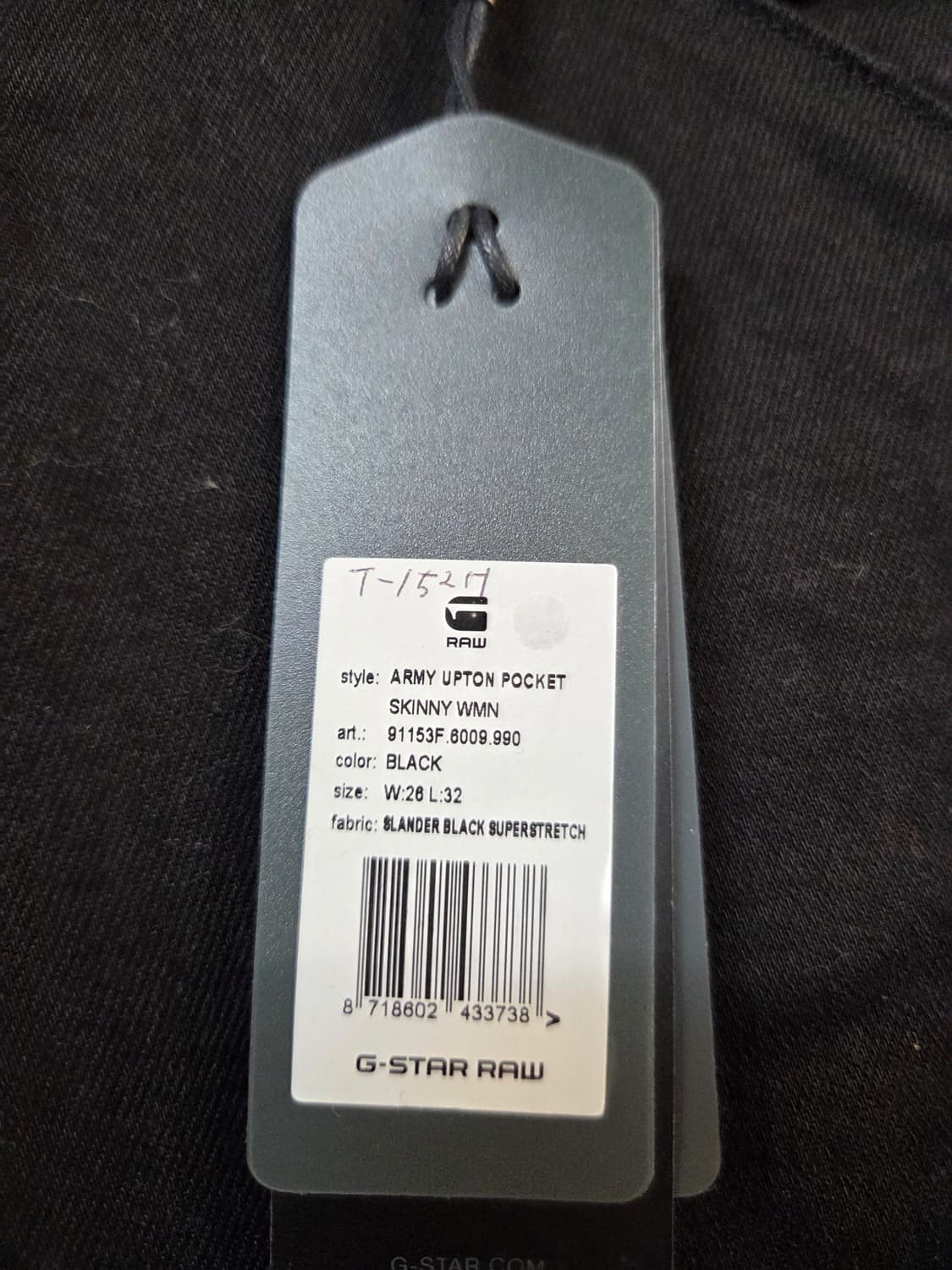 G-Star RAW 블랙 카고 바지(W26/L32)(스판) 상품이미지7