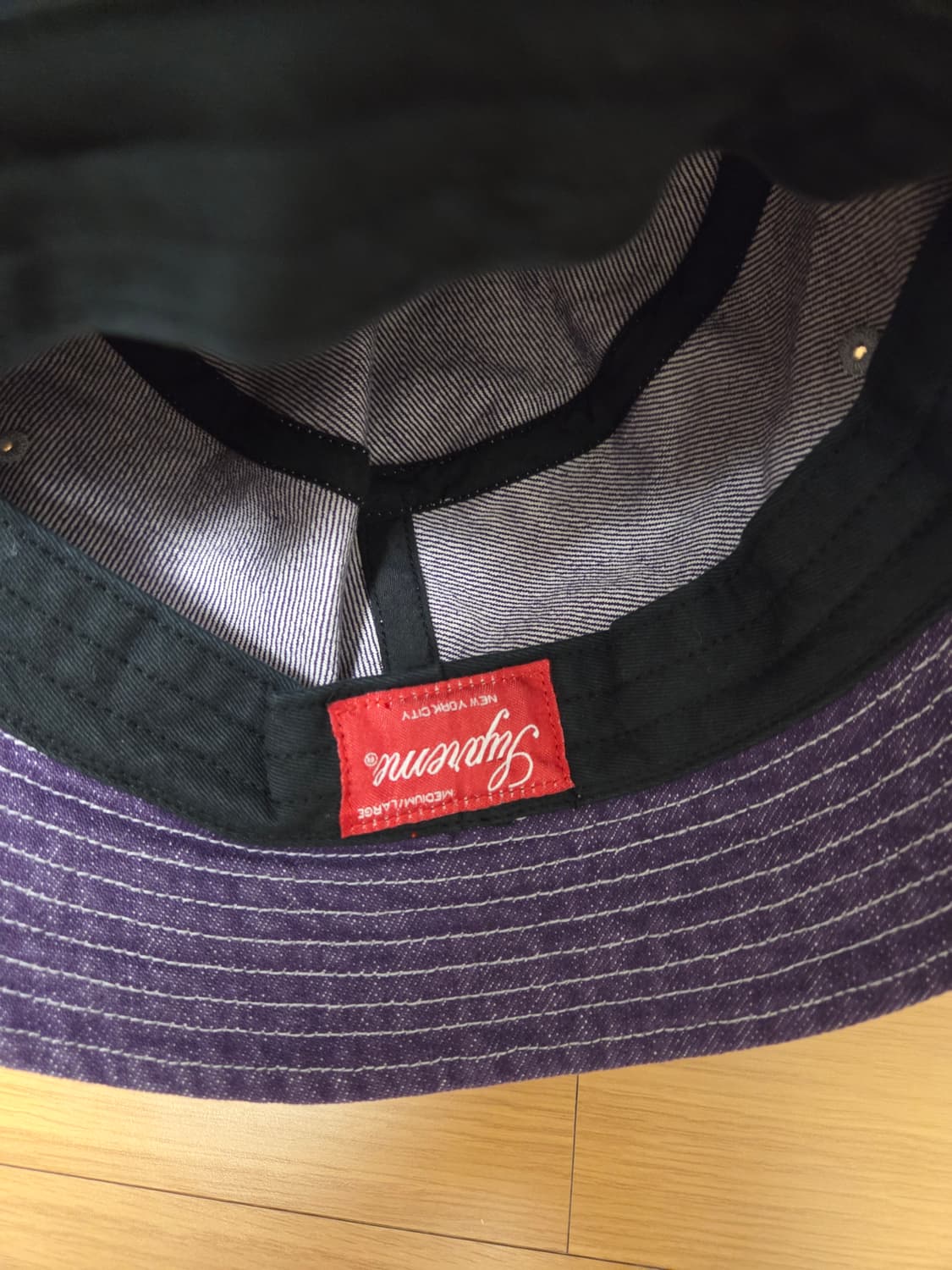 슈프림 데님 버킷햇 25ss 상품이미지2