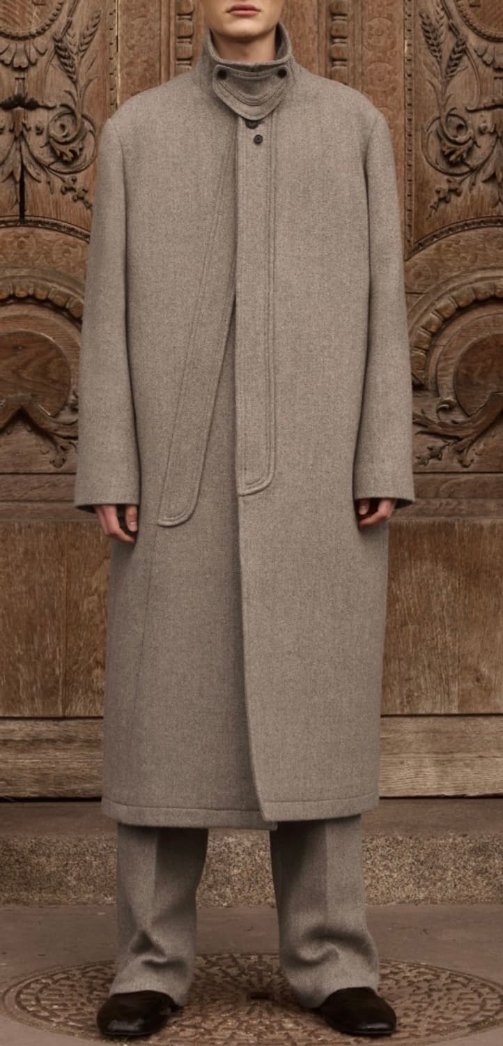 [M] Stu 25fw 더블포켓코트 베이지 정가이하 상품이미지1