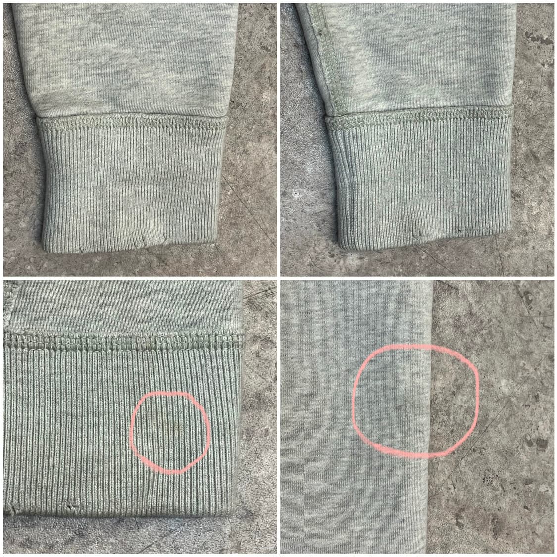 아베크롬비 반집업 기모 후드티 라이트그레이 M #csz3447 상품이미지10