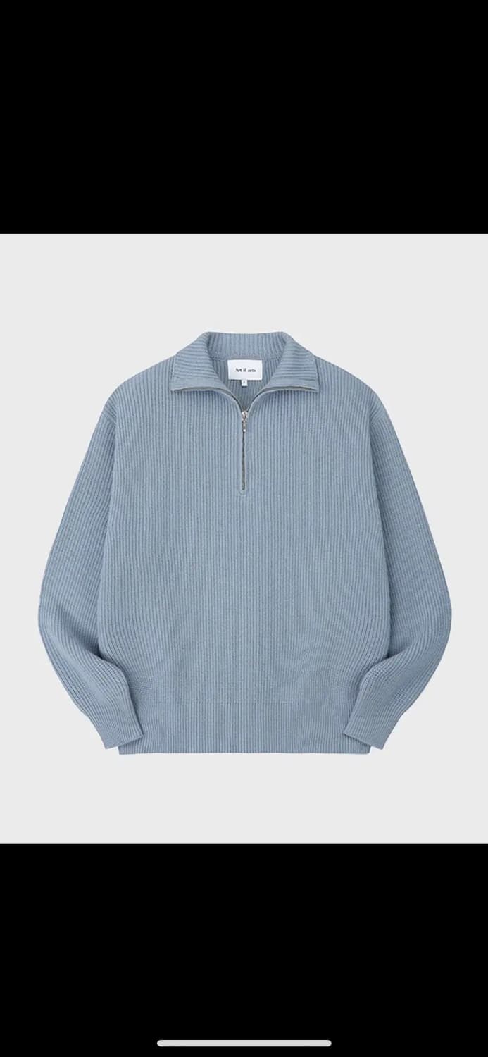 아트 이프 액츠 Half Zip Up Turtle Neck Knit 상품이미지1