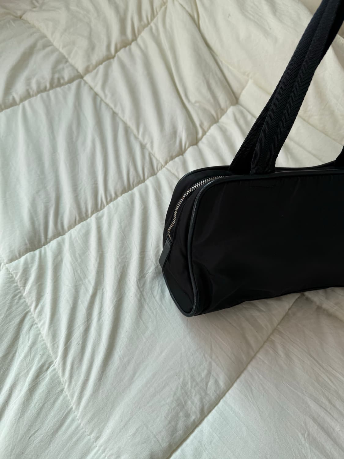 정품 프라다 블랙 나일론 토트백 상품이미지5