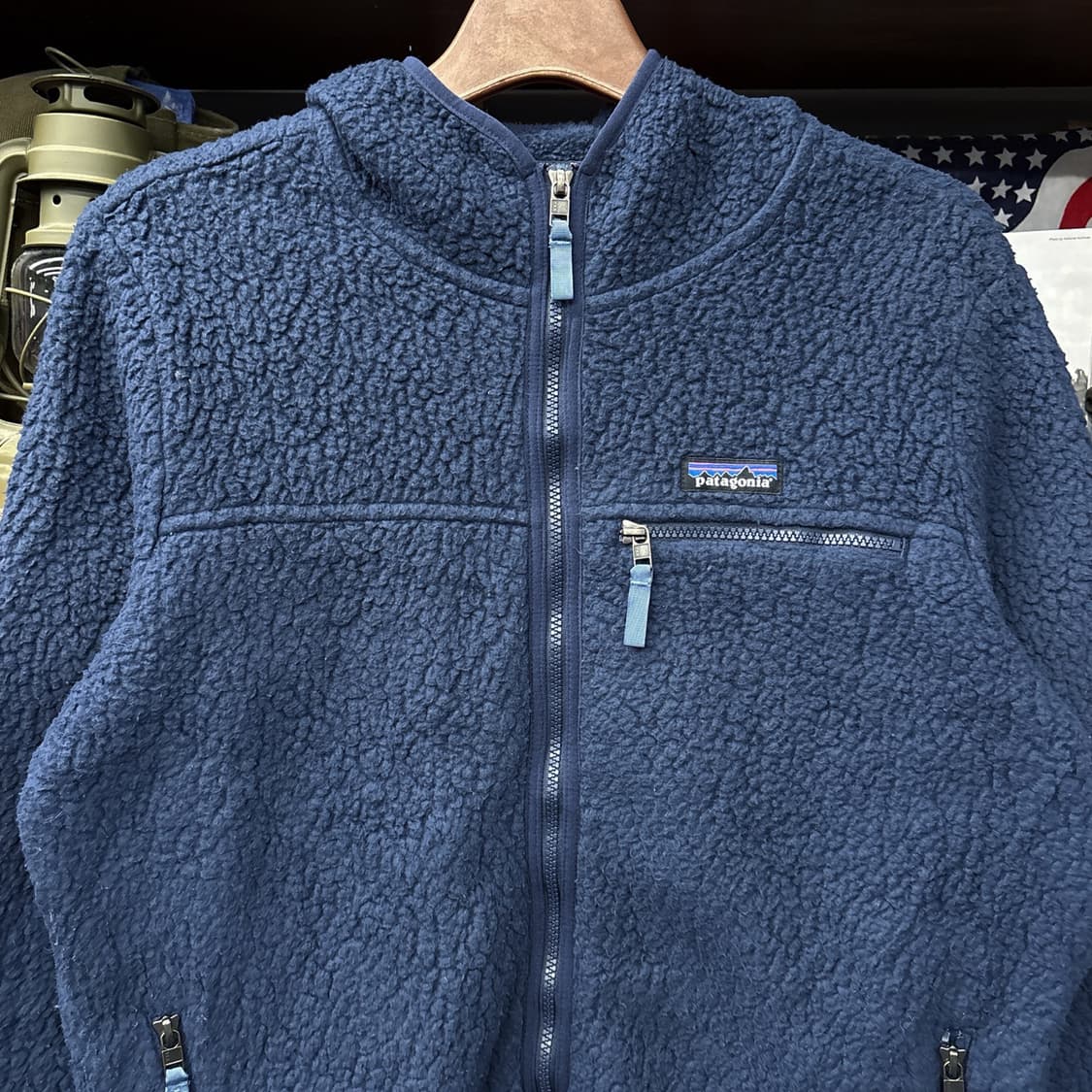 90s 파타고니아 클래식 레트로 파일 플리스 후드 집업 N360 상품이미지3