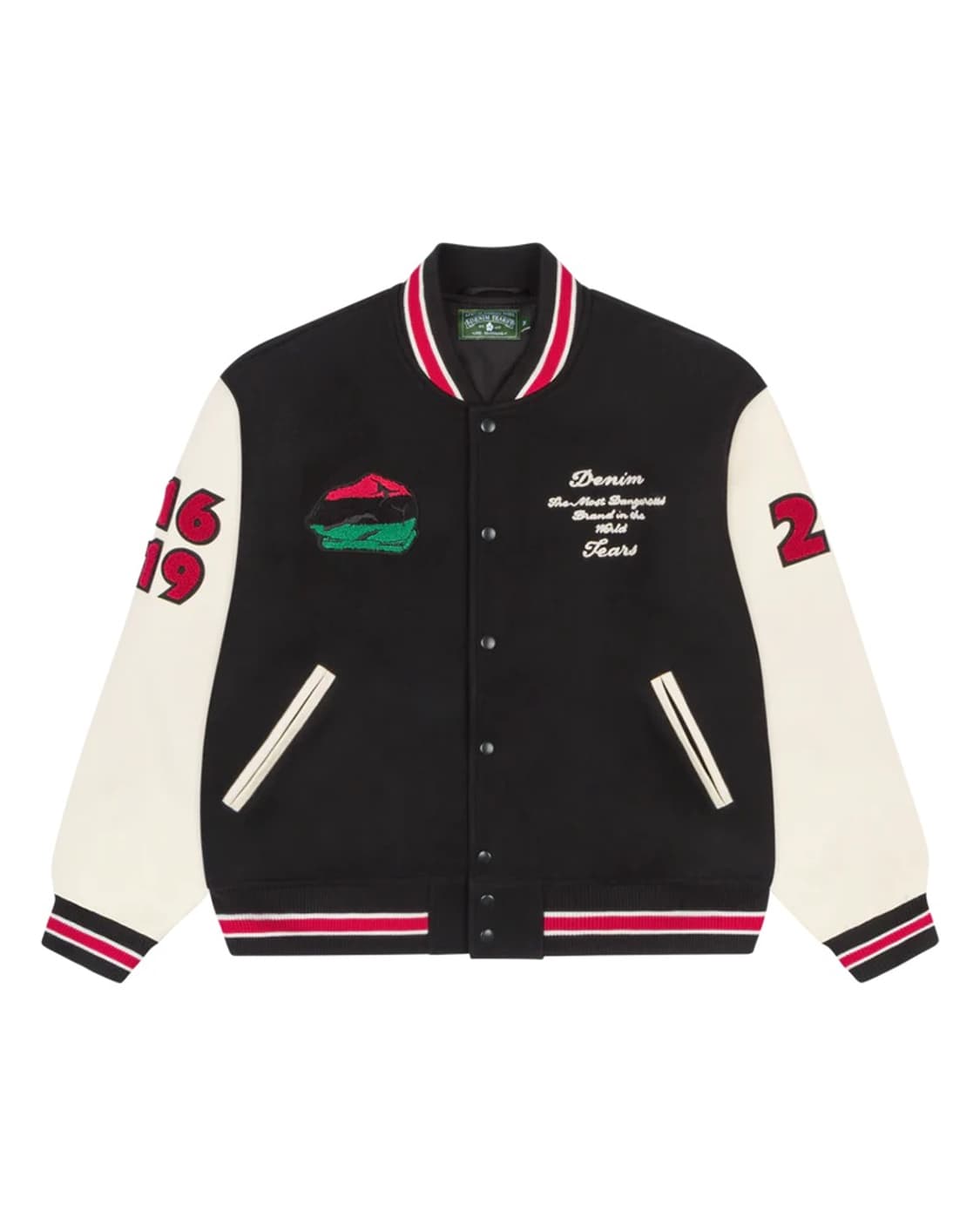 [L] 데님 티어스 바시티 레더 스타디움 자켓 상품이미지2