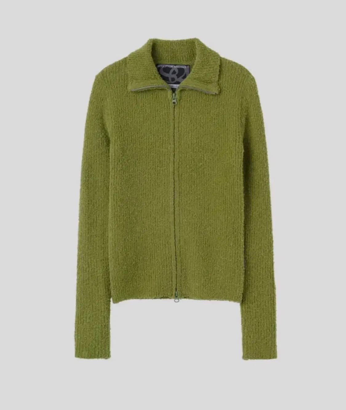 (새상품) 스컬프터 니트 집업 Boucle Knit Zip-Up 아우터 상품이미지1