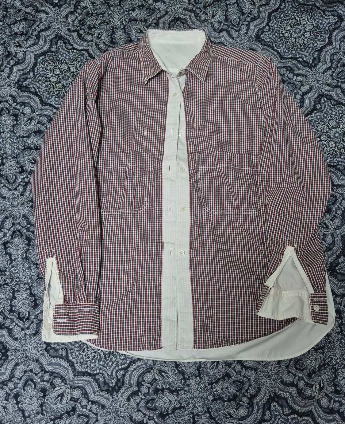Comme des Garcons Homme 리버시블 체크 셔츠m 상품이미지3