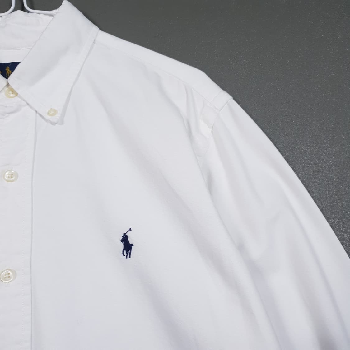 실측 XL) 폴로 랄프로렌 신형 포니 옥스포드 화이트 셔츠 남방 클래식핏 상품이미지3