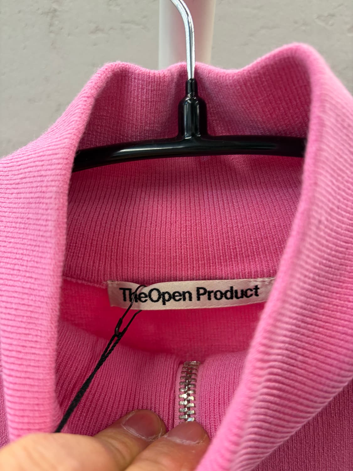 TheOpen Product 핑크 하이넥 니트 OS 상품이미지4