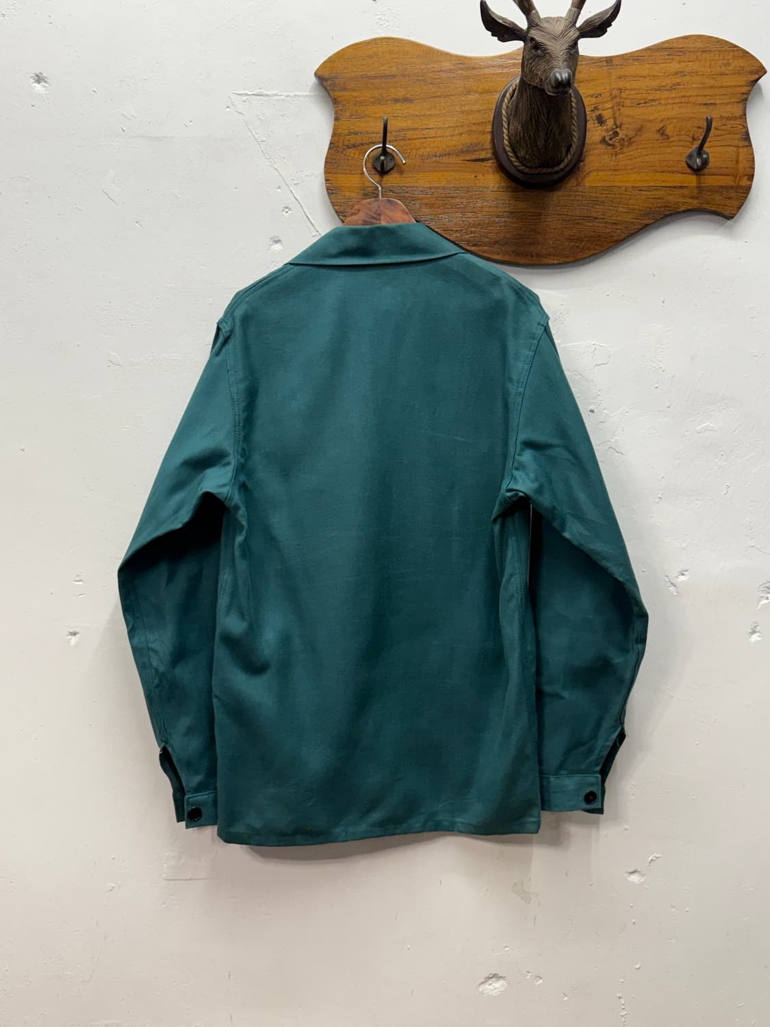 French Work Jacket Teal Green 상품이미지5