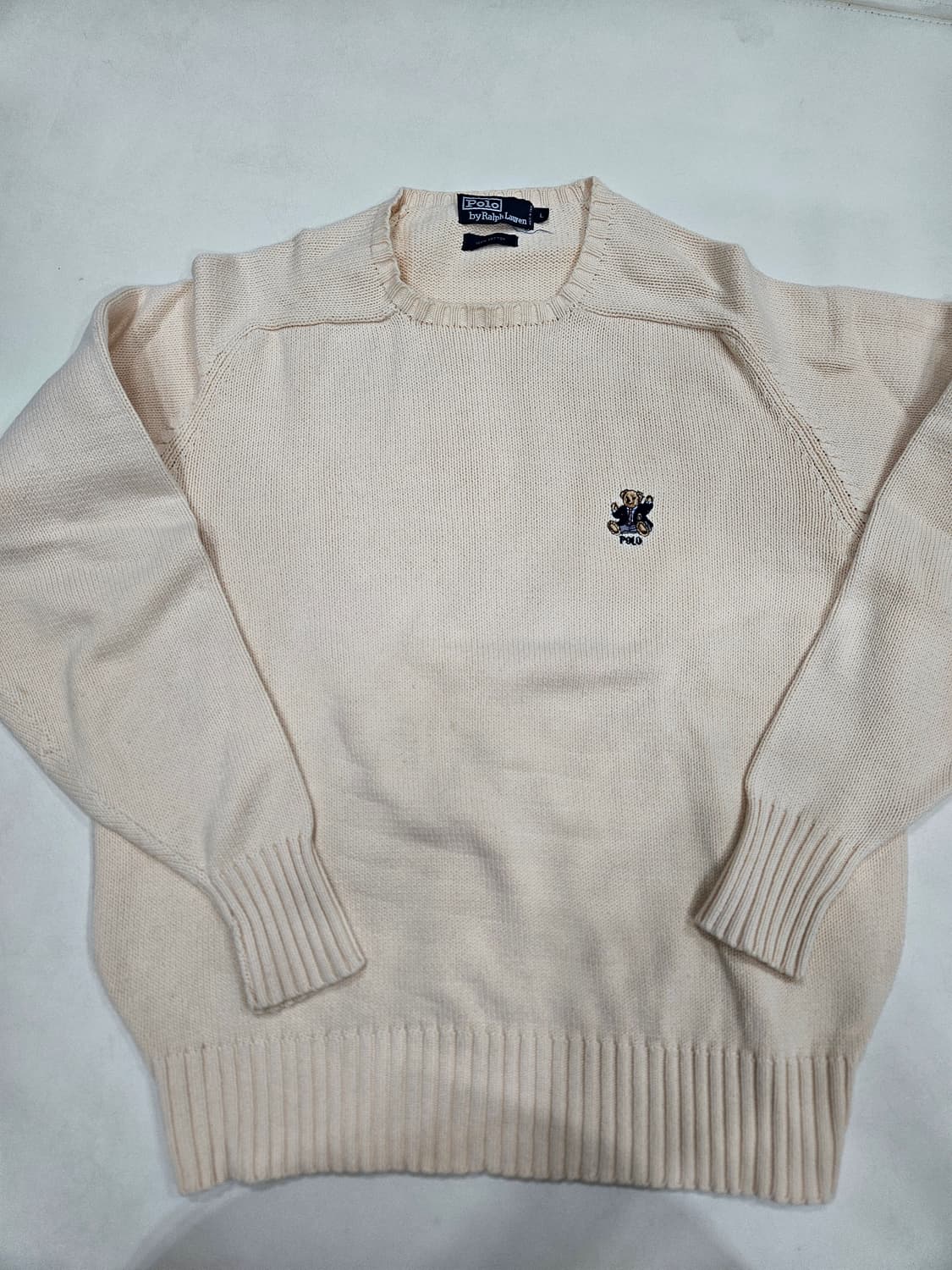 (L) 폴로 베어 코튼 니트 상품이미지1