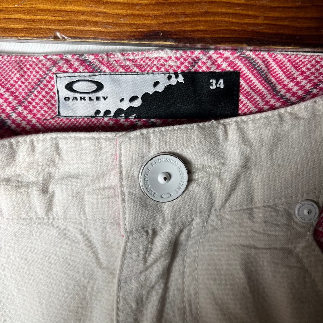 [Oakley] 오클리 로우라이즈 체크 부츠컷 팬츠 상품이미지5