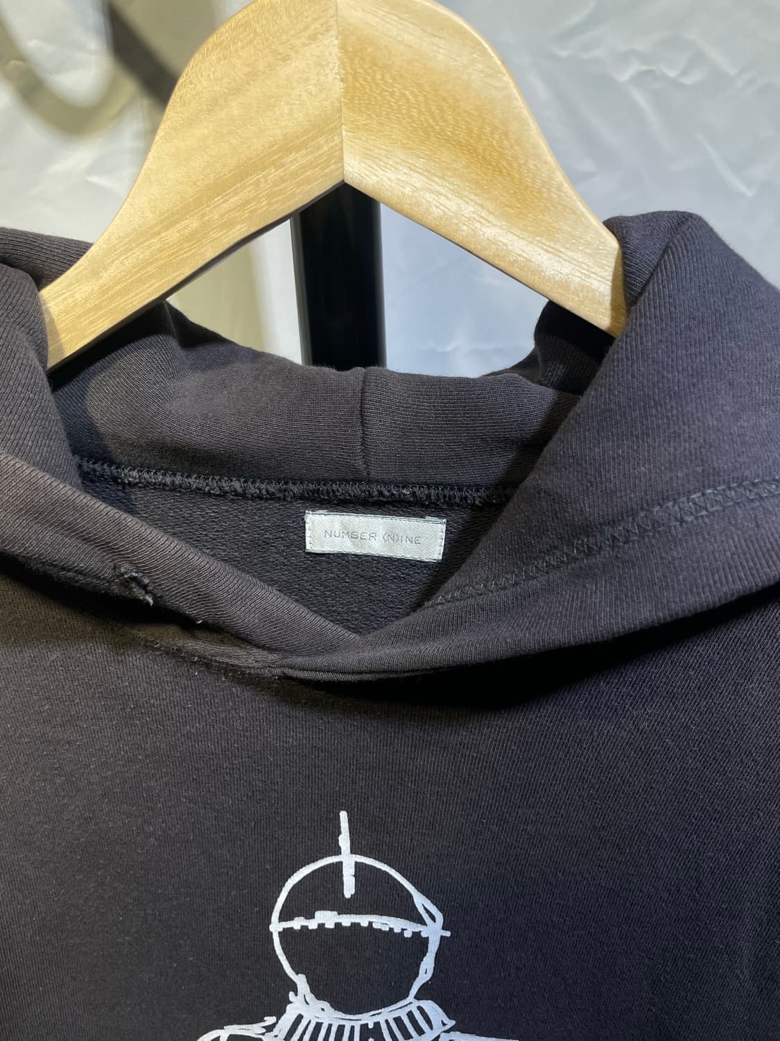 넘버나인 01SS 기사 후드티 (3) 상품이미지7