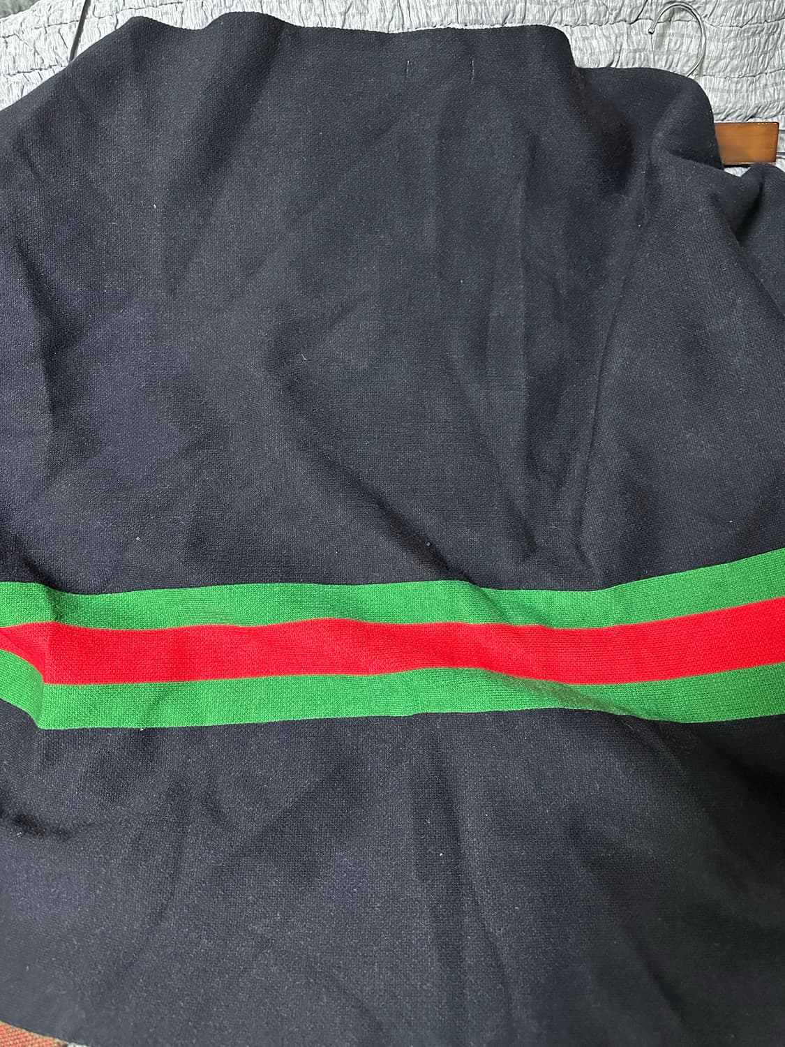 구찌 GG 로고 블랙 브라운 머플러 상품이미지2