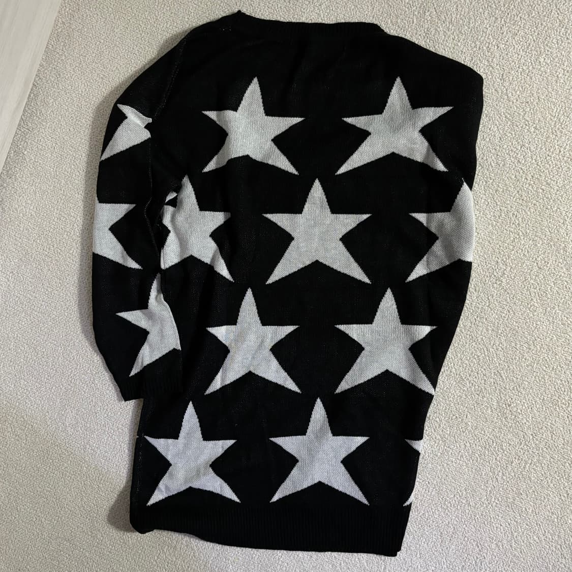 일본빈티지 GALSTAR 핀터깔 y2k 올드스쿨 아메카지 스타 니트스웨터 상품이미지4