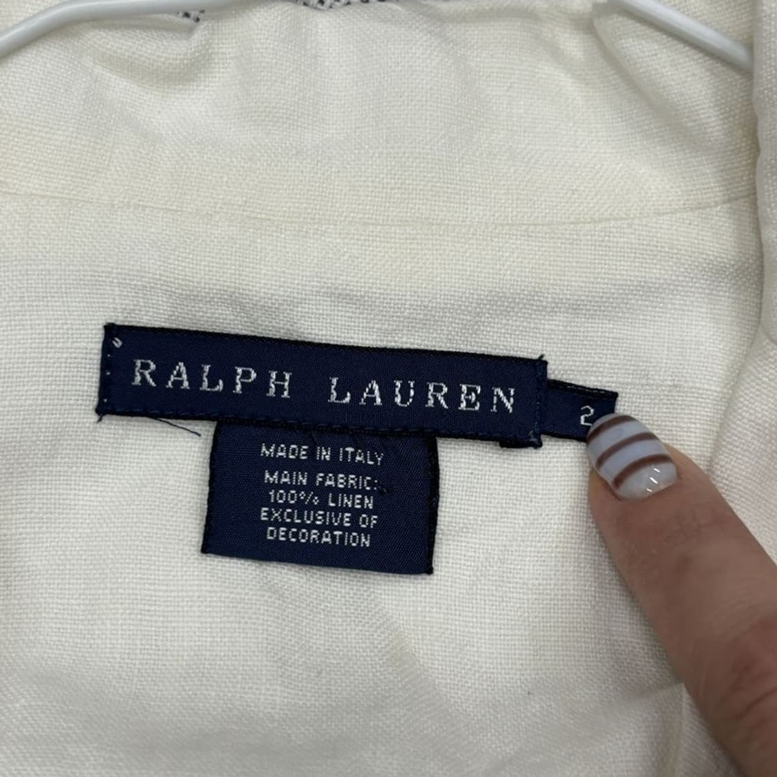 폴로 랄프로렌 크림 린넨 블레이저 2 P00013 상품이미지2