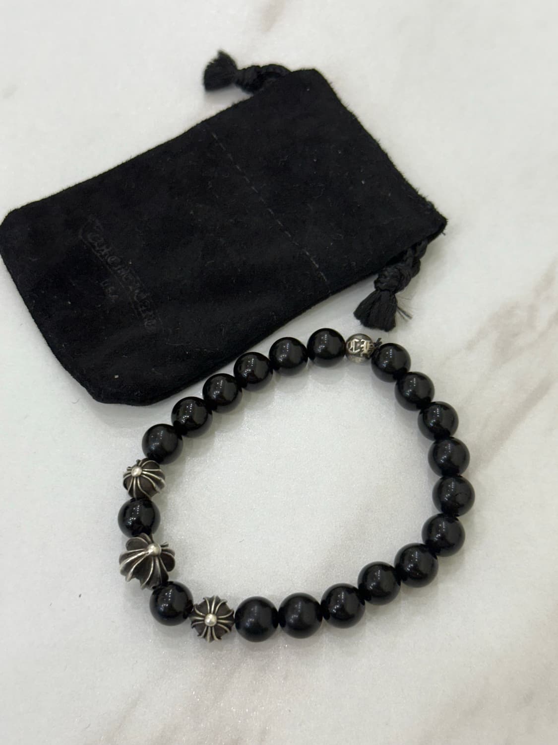 크롬하츠 10mm 비즈 4볼 팔찌 상품이미지1