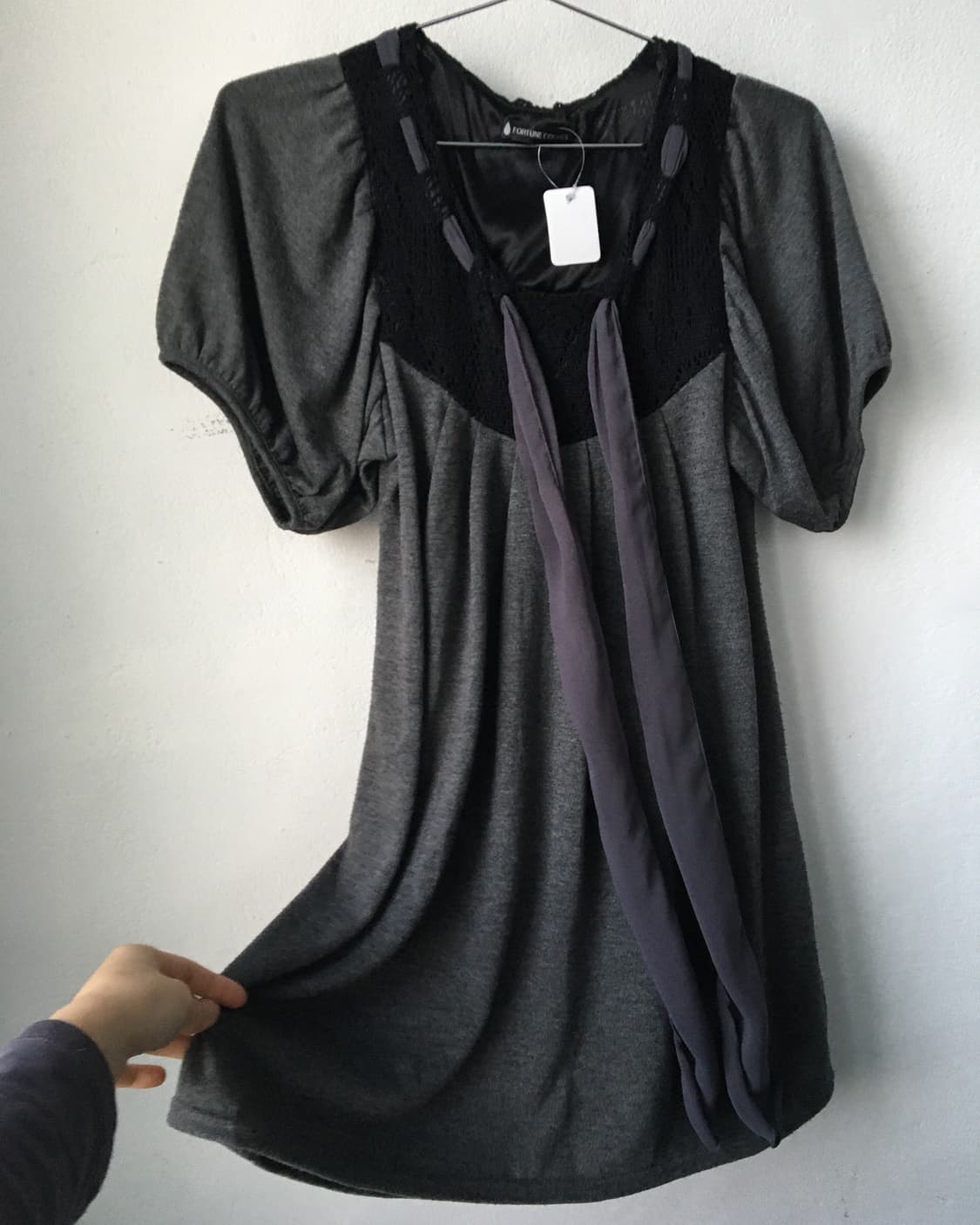 Tied point puff top 상품이미지4