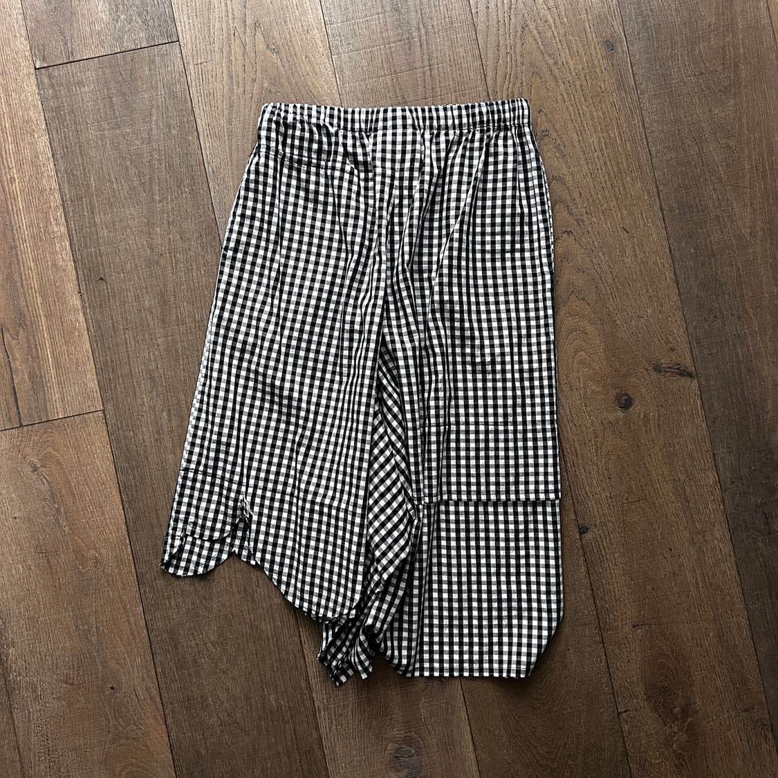 Gingham Check Asymmetry Pants 상품이미지9