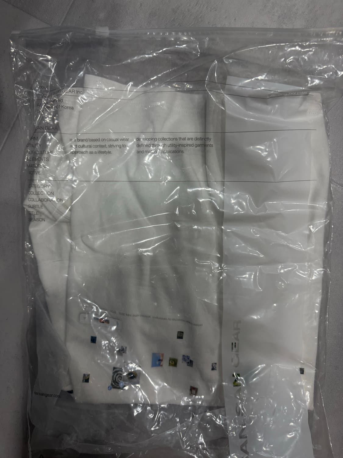 산산기어 THROWBACK T-SHIRT [WHITE] 1사이즈 상품이미지3