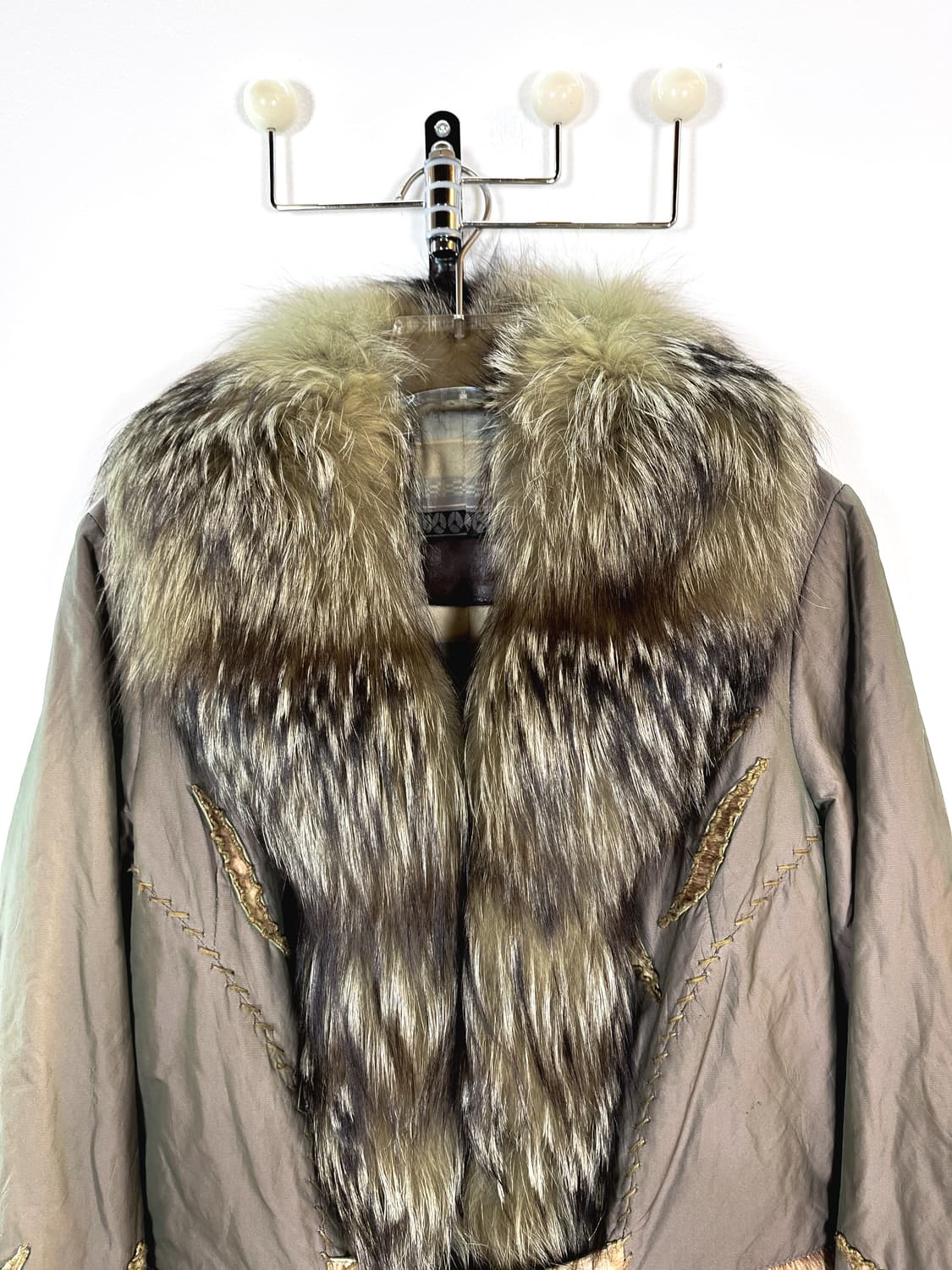 빈티지 폭스퍼 패딩 자켓 상품이미지3