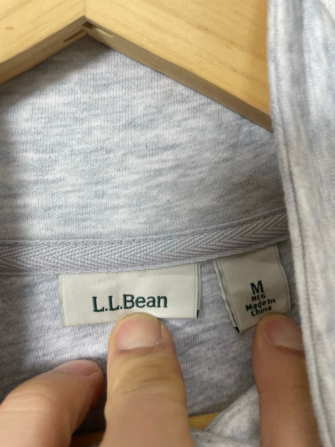 엘엘빈L.L Bean 코튼 플리스 집업 M - M40 상품이미지4