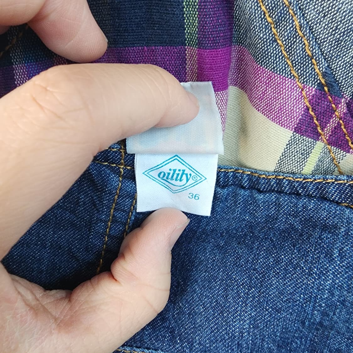 오일릴리 데님 멜빵 원피스 플라워 자수 상품이미지9