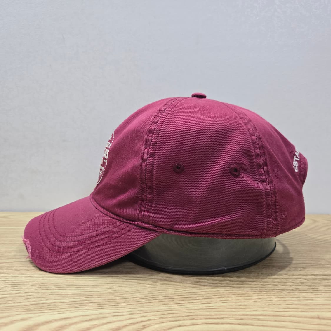 OS 폴로진스 90s 디스트로이드 스펠아웃 프린팅 볼캡 핑크 상품이미지2