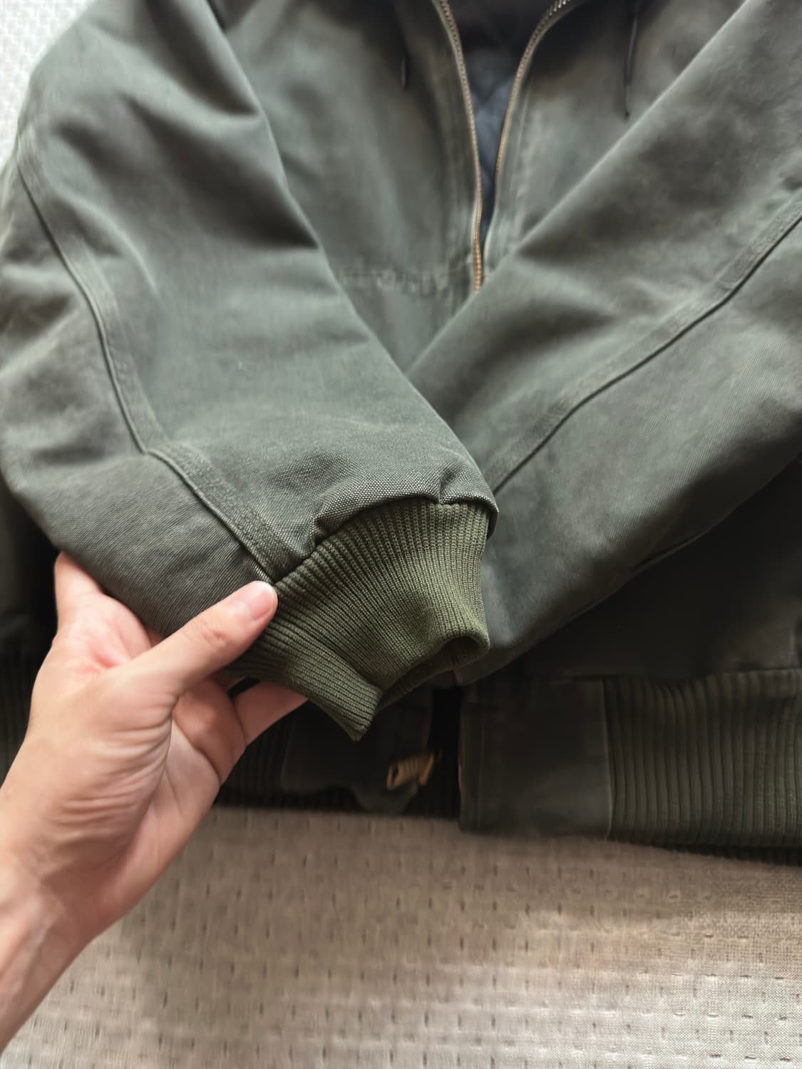 [L] 칼하트 j130 샌드스톤 덕 액티브 자켓 모스 상품이미지3