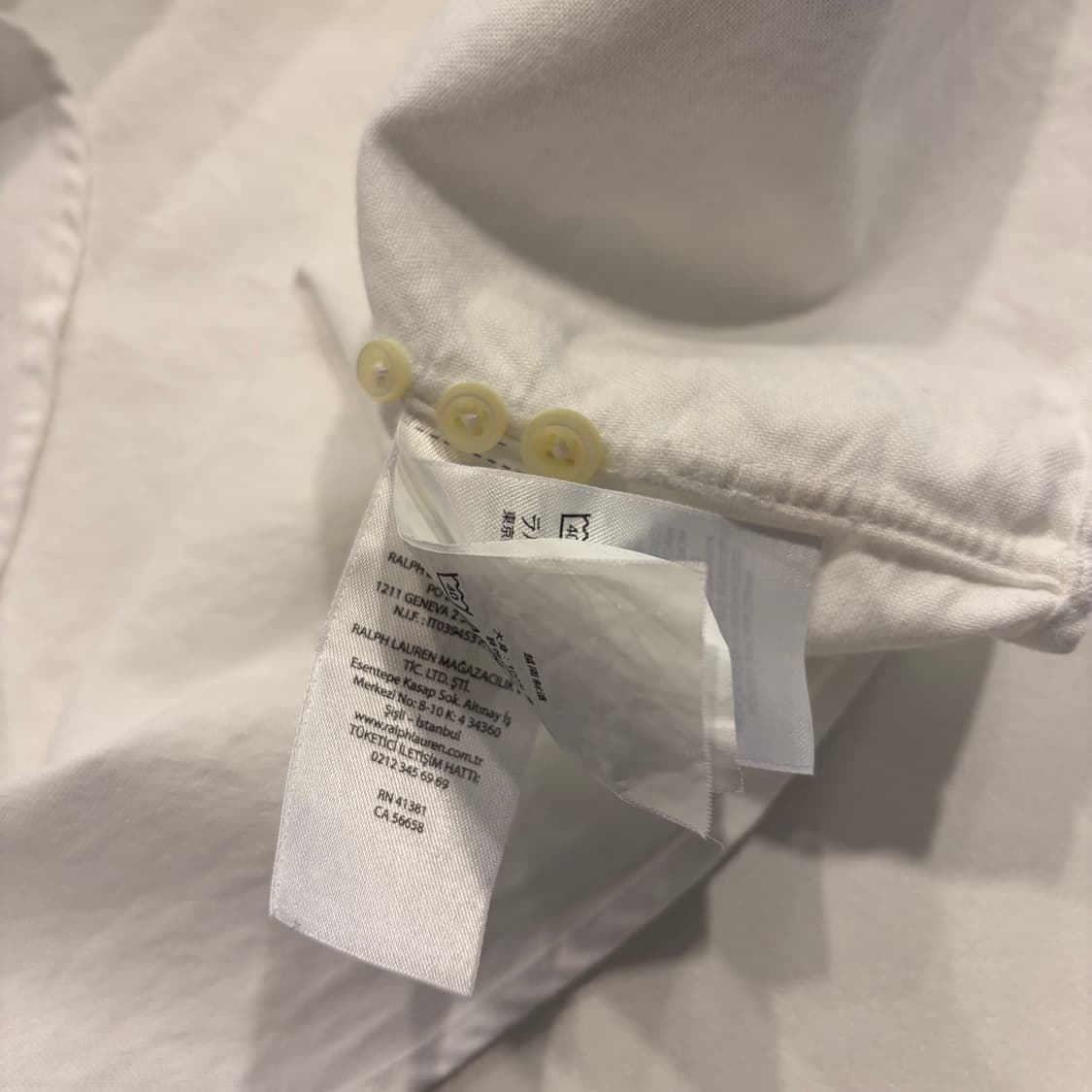 [M] 폴로 랄프로렌 클래식핏 화이트 흰색 셔츠 D549 상품이미지7