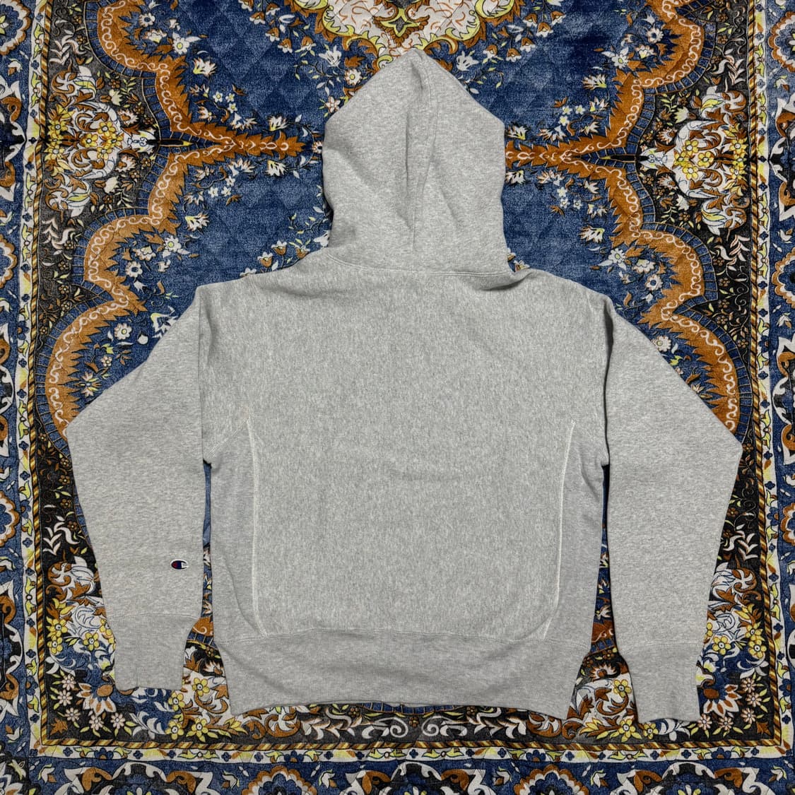 챔피온 리버스위브 재팬 블루택 스웻 후드집업 그레이 상품이미지2