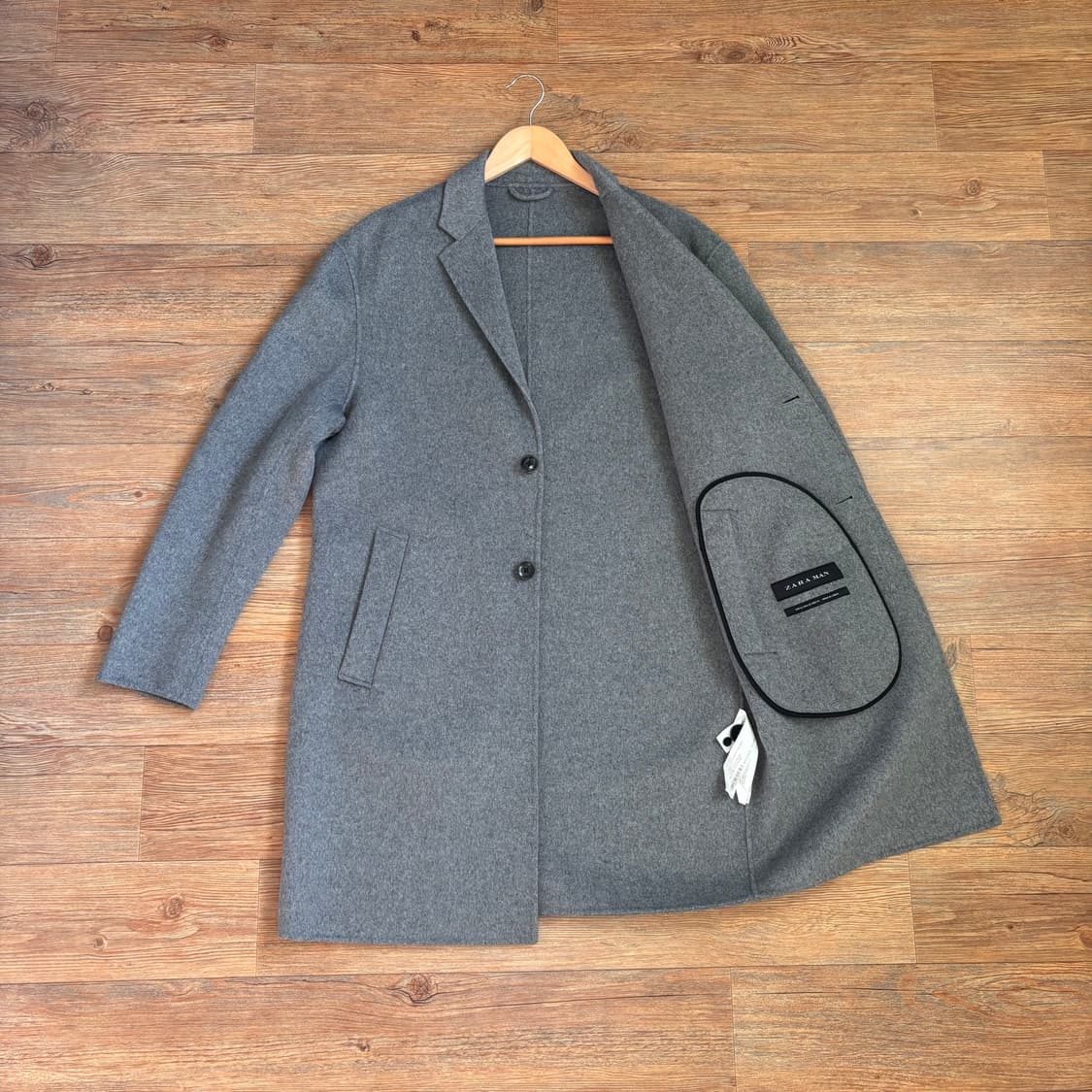 자라 ZARA 그레이 M 코트 가벼운 착용감 가성비 실루엣 상품이미지1