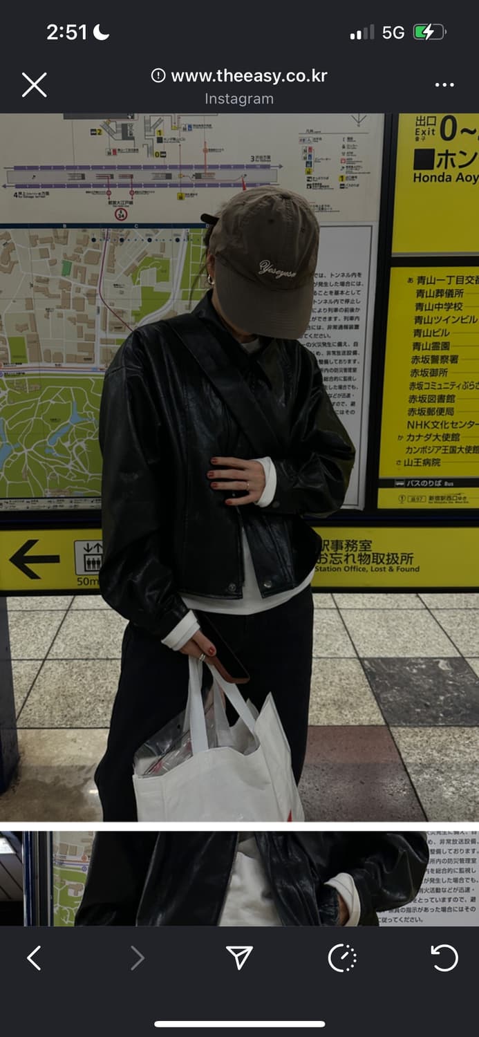 보더 레더 자켓 상품이미지2