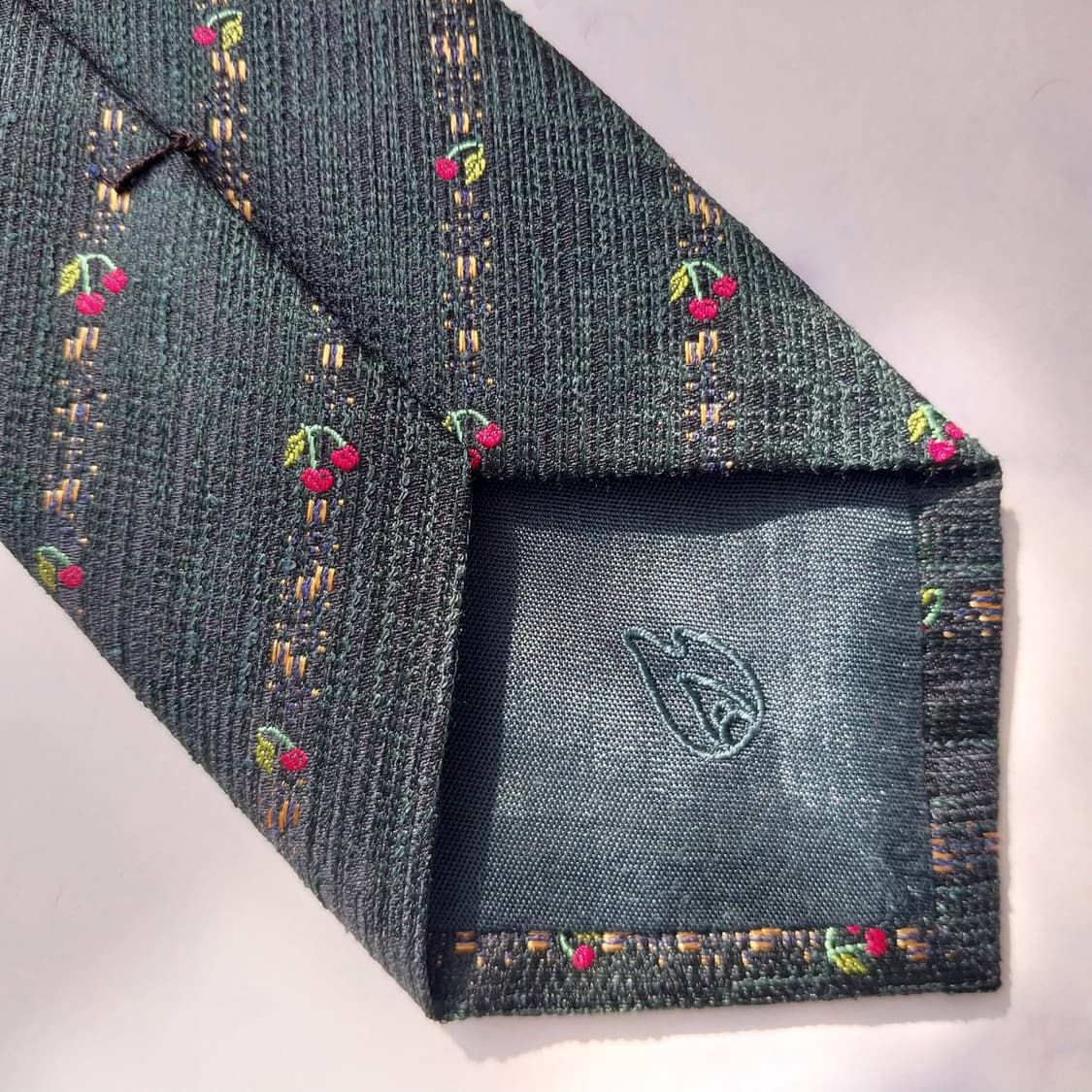 커스텀멜로우 실크 혼방 체리 패턴 넥타이 7.4cm A+등급 K2209
 상품이미지7