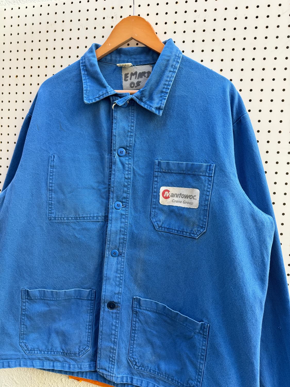 OLD VINTAGE WASHED BLUE FRENCH 프렌치워크자켓 상품이미지6