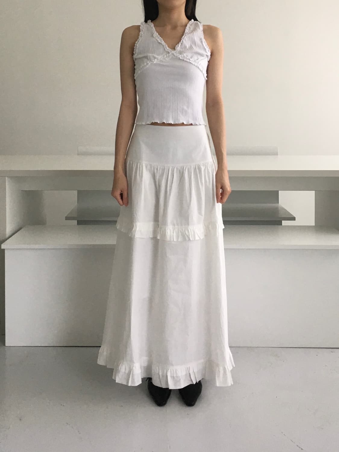 러플 롱스커트 상품이미지1