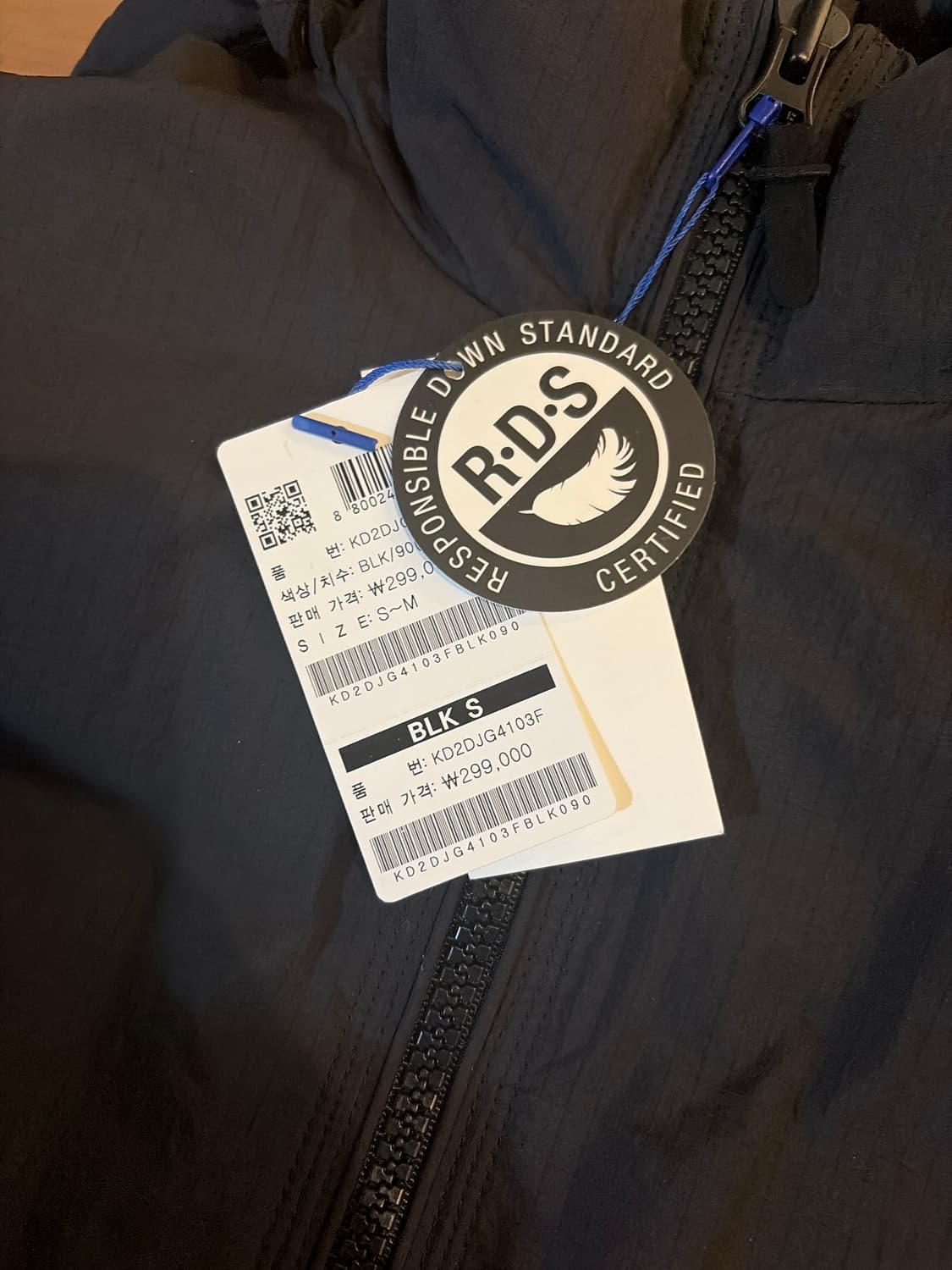 케즈 덕다운 패딩 새상품 택있음 후드탈부착 투웨이지퍼 상품이미지3