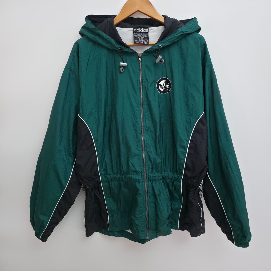 [XL] 80's 아디다스 올드스쿨 그린 바람막이 상품이미지1