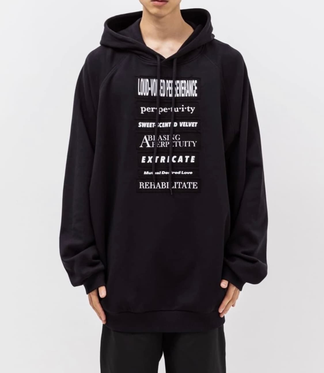 라프시몬스 Raf simons 패치 후드 상품이미지1