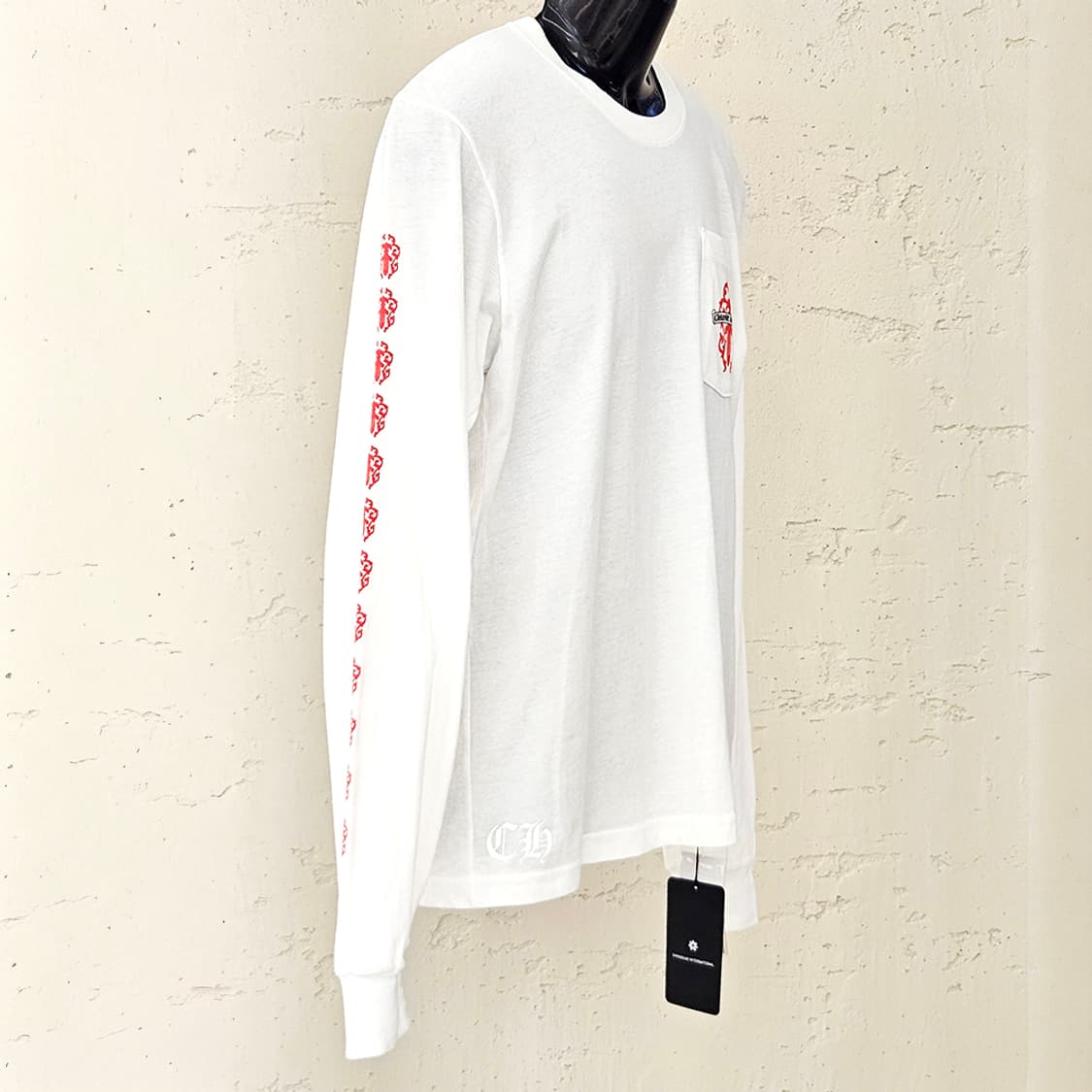 [M] 미사용 크롬하츠 레드바인대거 롱슬리브 화이트 B1213C146 상품이미지2