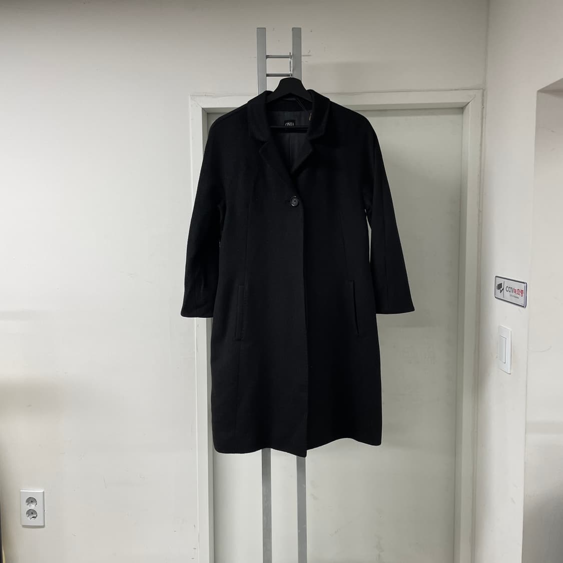 신지아로카 레더 디테일 코트 42(W) 상품이미지1