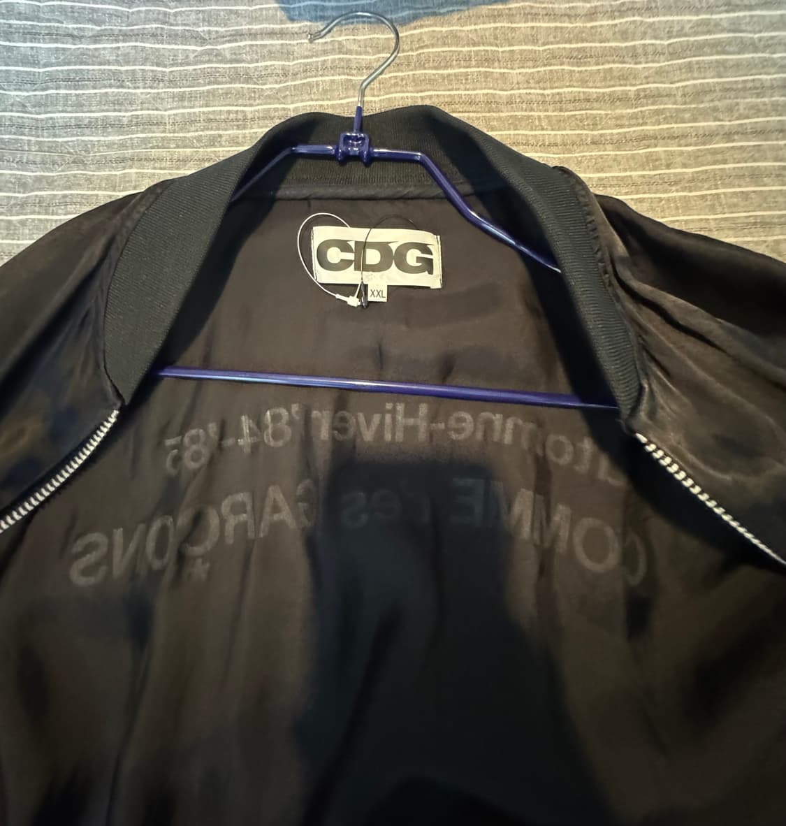 Cdg 꼼데가르송 스태프 블루종 자켓 XXL 상품이미지1