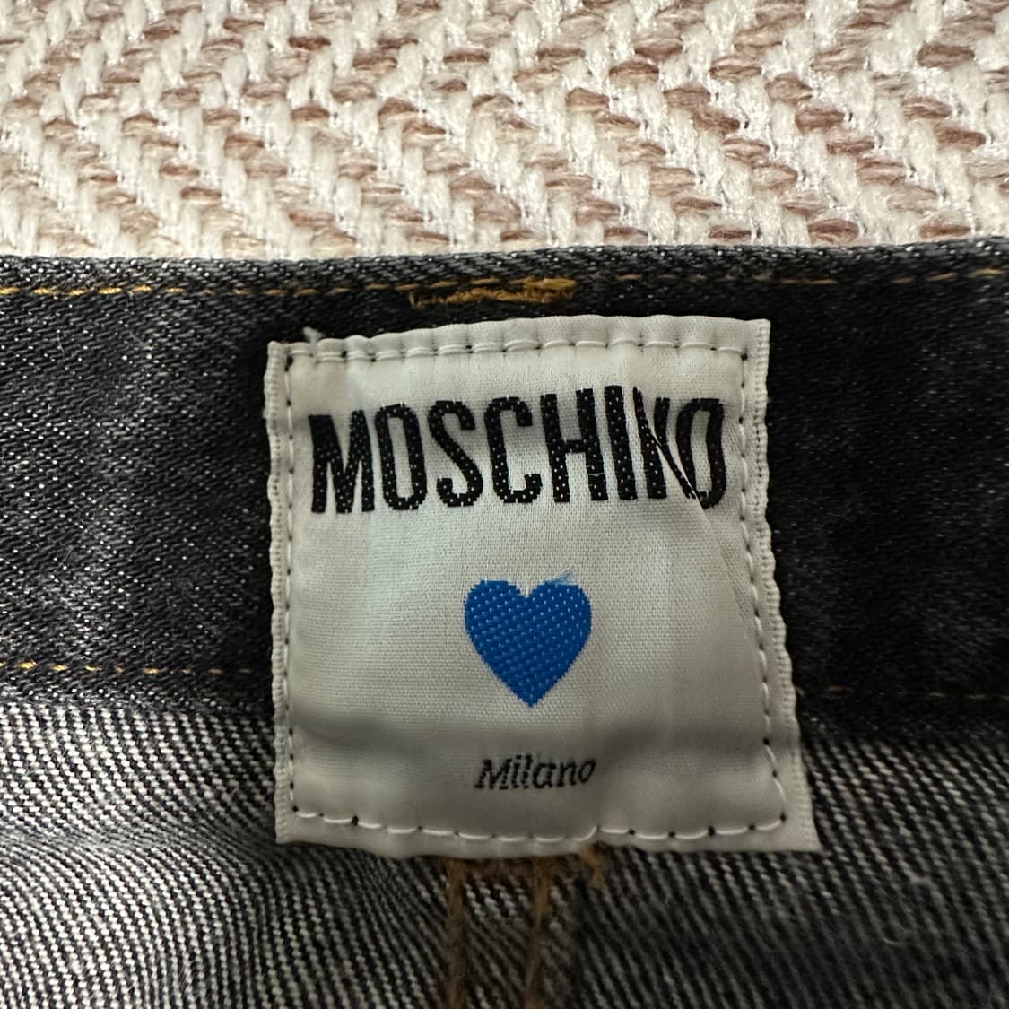 MOSCHINO woman black denim pants 상품이미지4