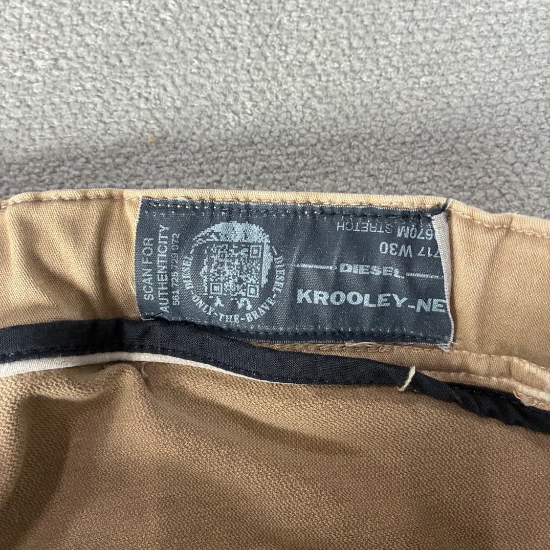 디젤 드로스토링 면바지 브라운 m 상품이미지3