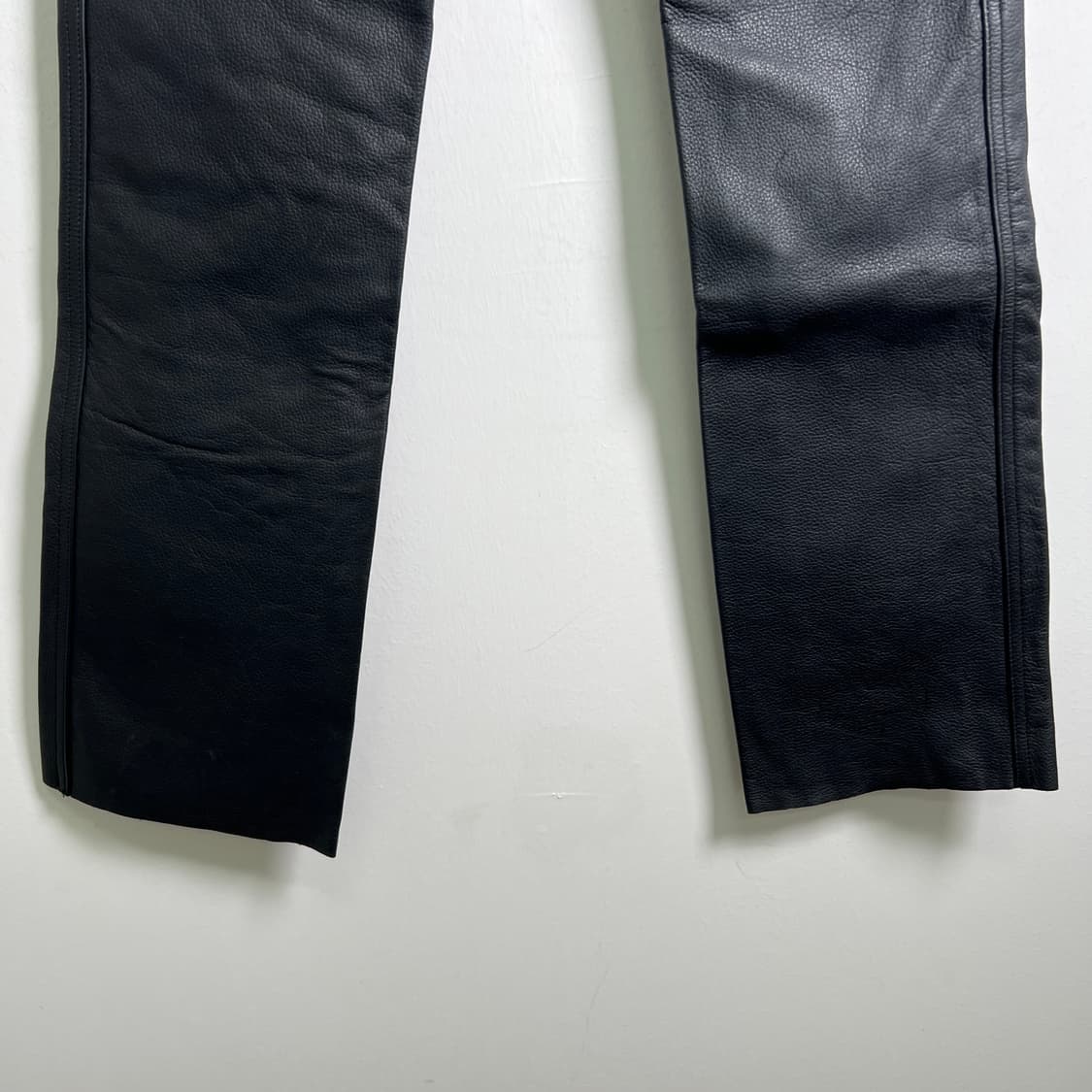 Bee 비 블랙 소가죽 레더 팬츠 24 상품이미지7