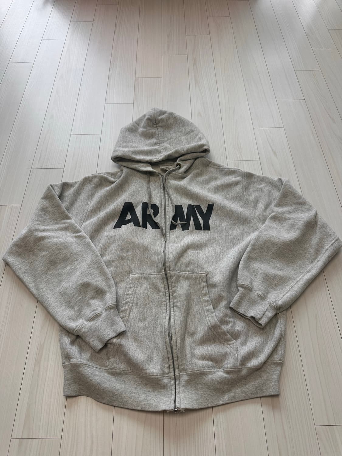 빈티지 PFU ARMY 아미 후드 집업 짚업 라지 상품이미지1