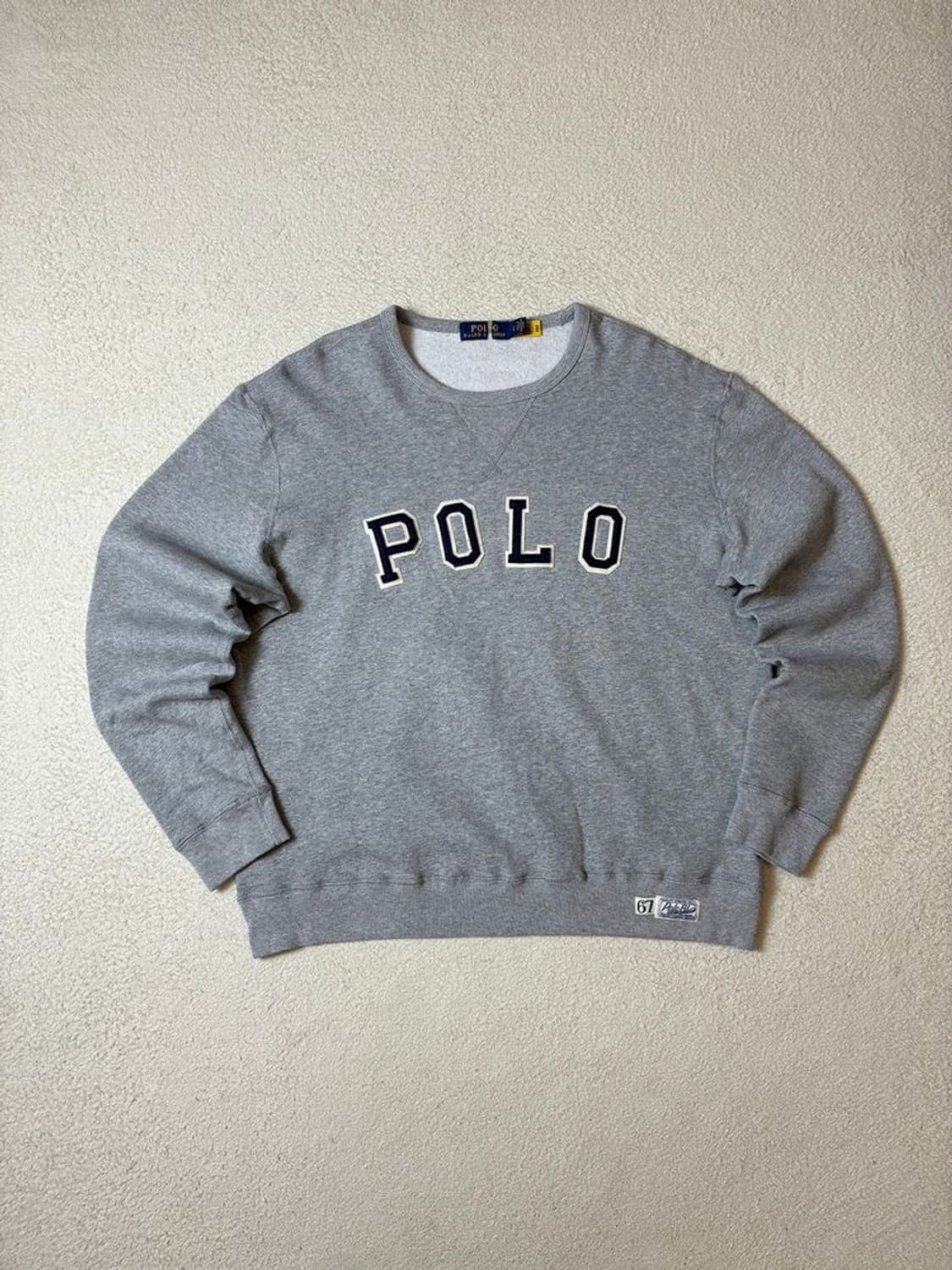 폴로 랄프로렌 아치 로고 신형택 기모 크루넥 맨투맨 PN7049 상품이미지1